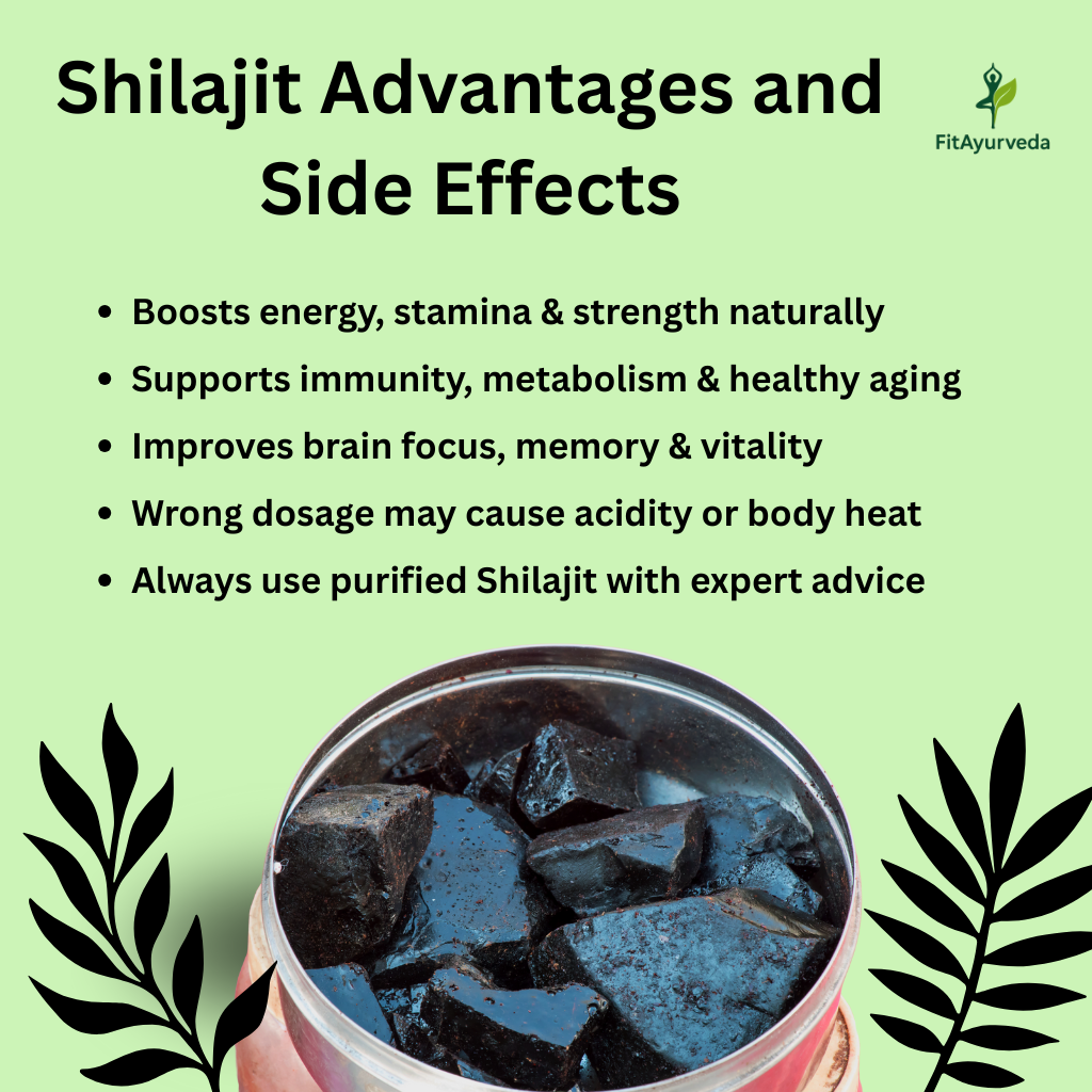 Shilajit Advantages and Side Effects